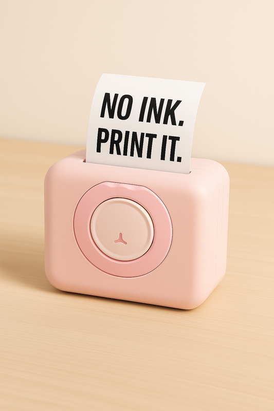 Mini Imprimante Thermique Sans encre - Bluetooth -Rose- Printaïa